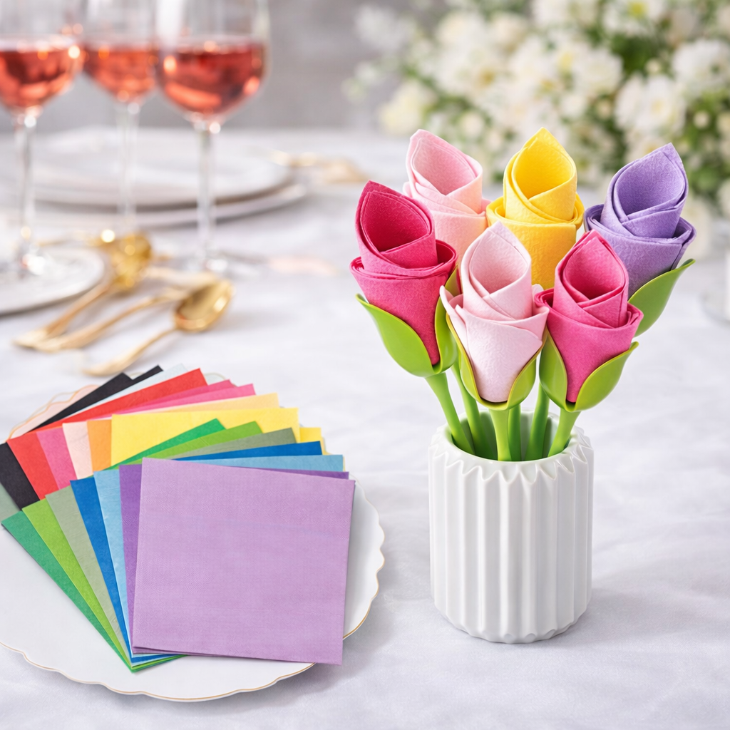 Fonome™ BloomTwist™ "Perfect Petal" Premium Napkins (20-Pack)
