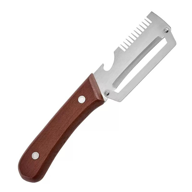 Fonome  Wooden-Handled Stainless Steel Shredder and Peeler⭐⭐