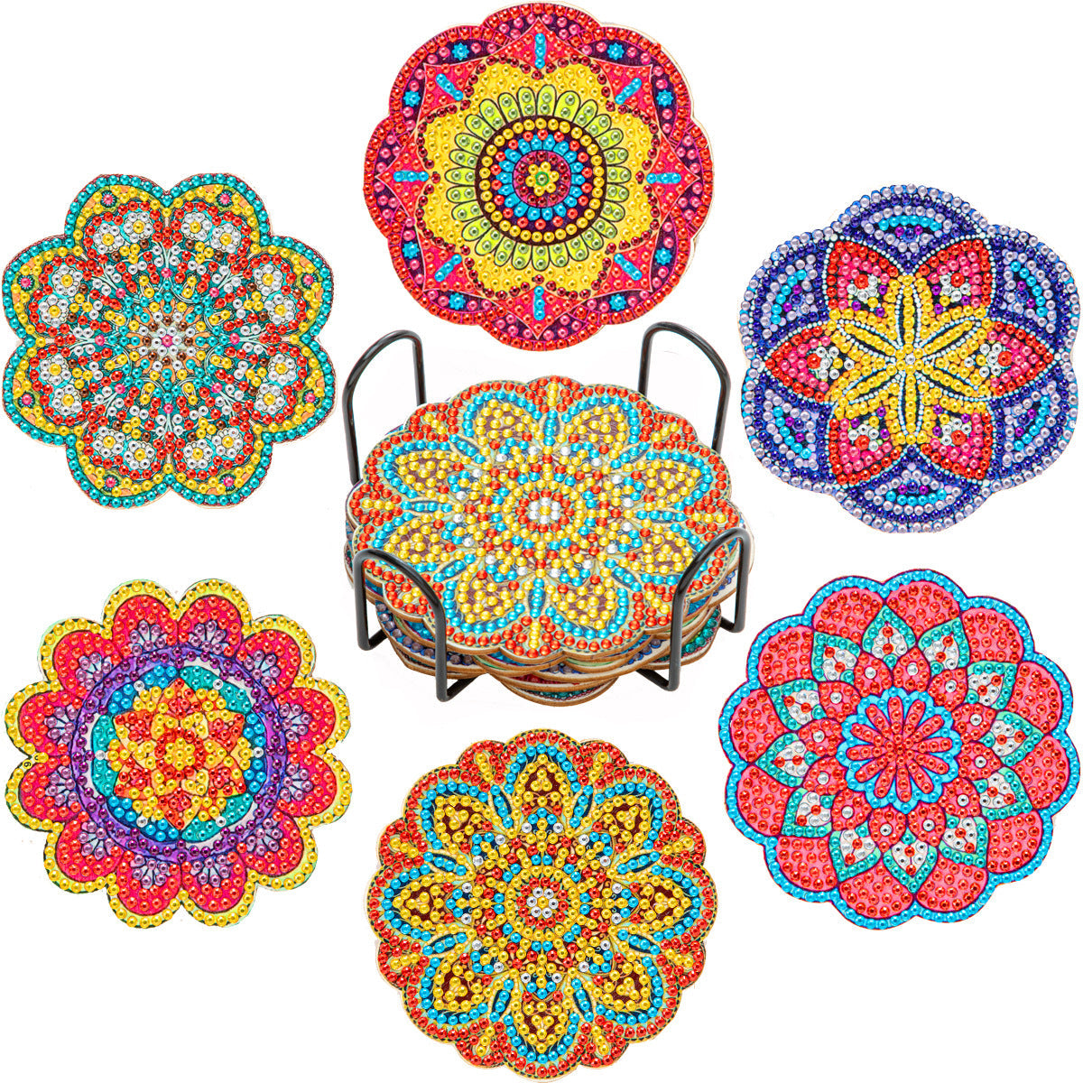 Fonome™ DIY Diamond Painting Coaster Kits (Set of 6) (Offer)