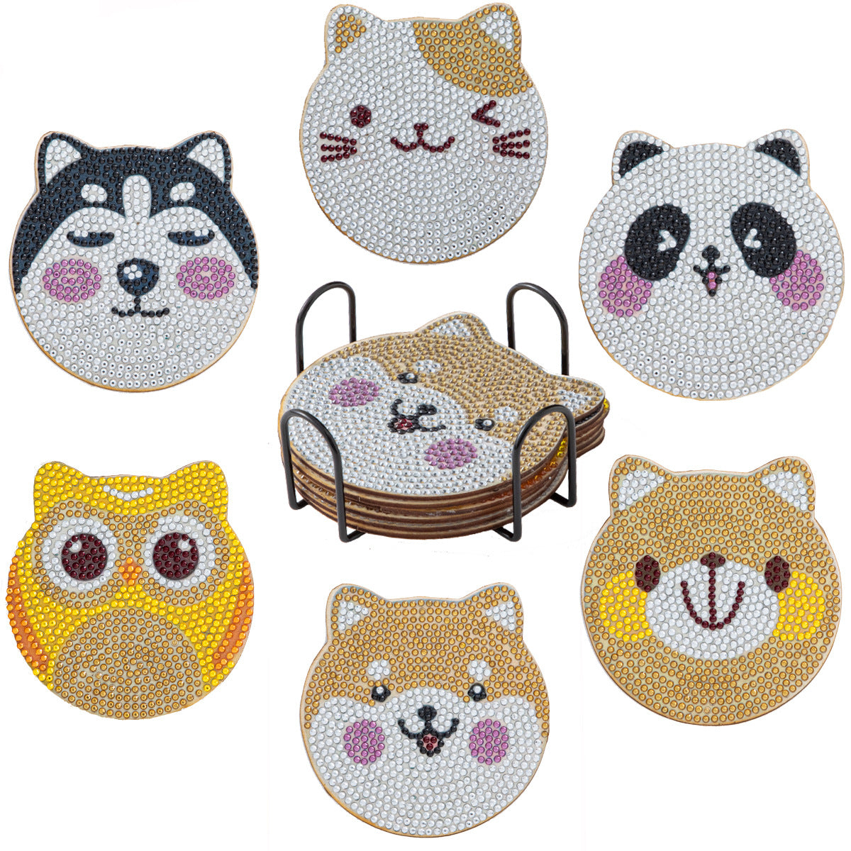 Fonome™ DIY Diamond Painting Coaster Kits (Set of 6)