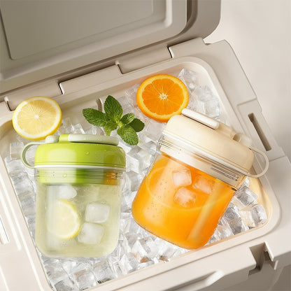 Fonome™ Freeze & Press Ice Bottle – 3-in-1 Portable Ice Maker Cup for Cold Drinks Anywhere