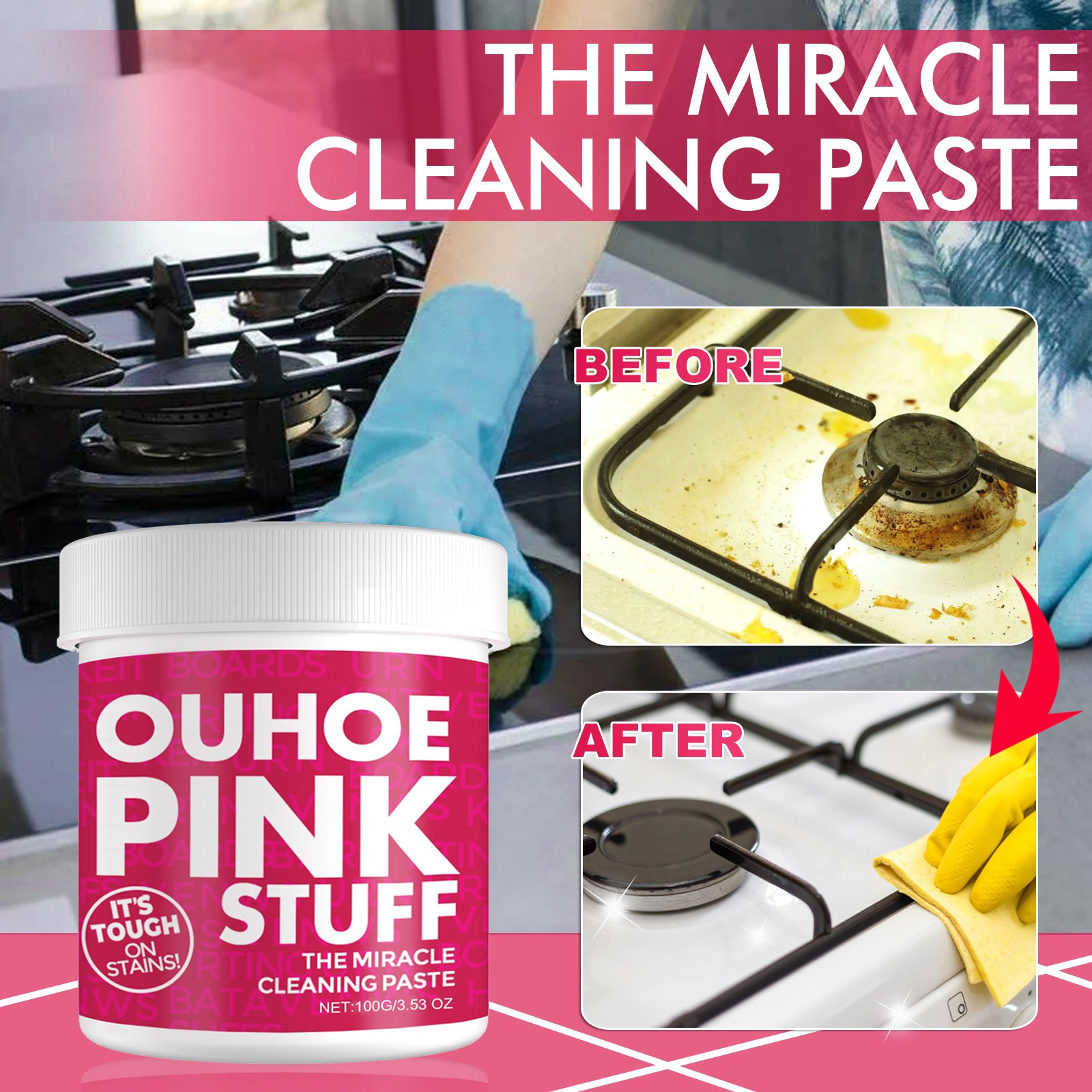 Fonome™ Pink Miracle Paste | The All-Purpose Deep Cleaning Savior 💖