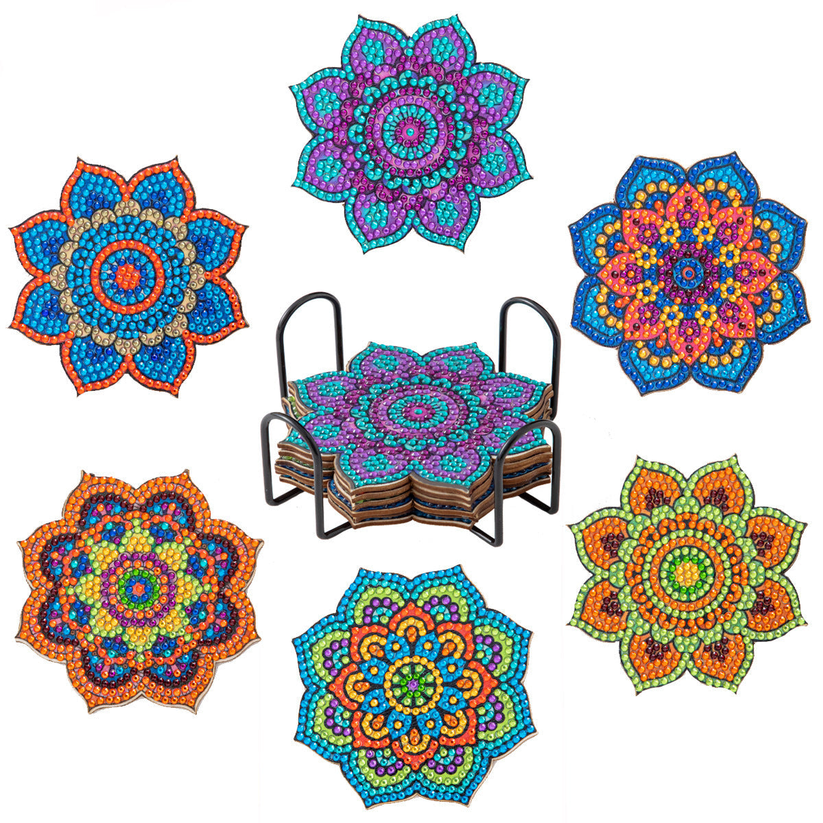 Fonome™ DIY Diamond Painting Coaster Kits (Set of 6)