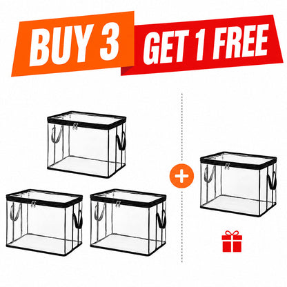 💥LAST DAY BUY 3 GET 1 FREE!! 🏠 Transparent Large-Capacity Dustproof & Moisture-Proof Storage Bag – Perfect for Clothes, Toys, Books & More ✨