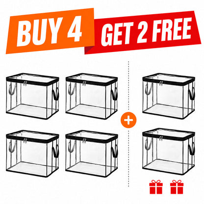 💥LAST DAY BUY 3 GET 1 FREE!! 🏠 Transparent Large-Capacity Dustproof & Moisture-Proof Storage Bag – Perfect for Clothes, Toys, Books & More ✨