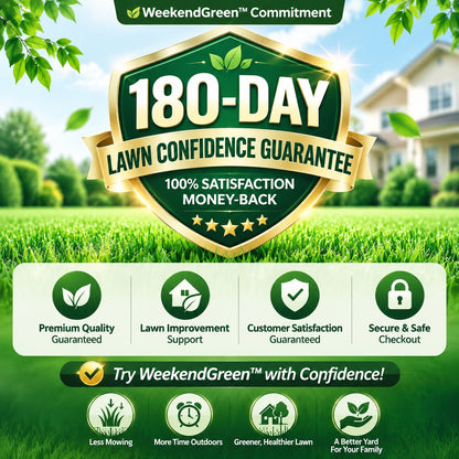 🌱 FONOME WeekendGreen™ Slow-Growing Lawn Seed — Less Mowing, More Weekends