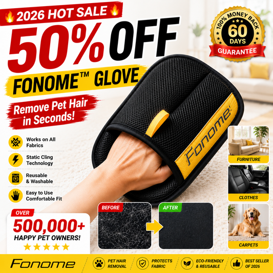 🔥HOT SALE 50% OFF | FONOME™ Pet Hair Remover Glove🐾 Remove Embedded Pet Hair in Seconds! ✨