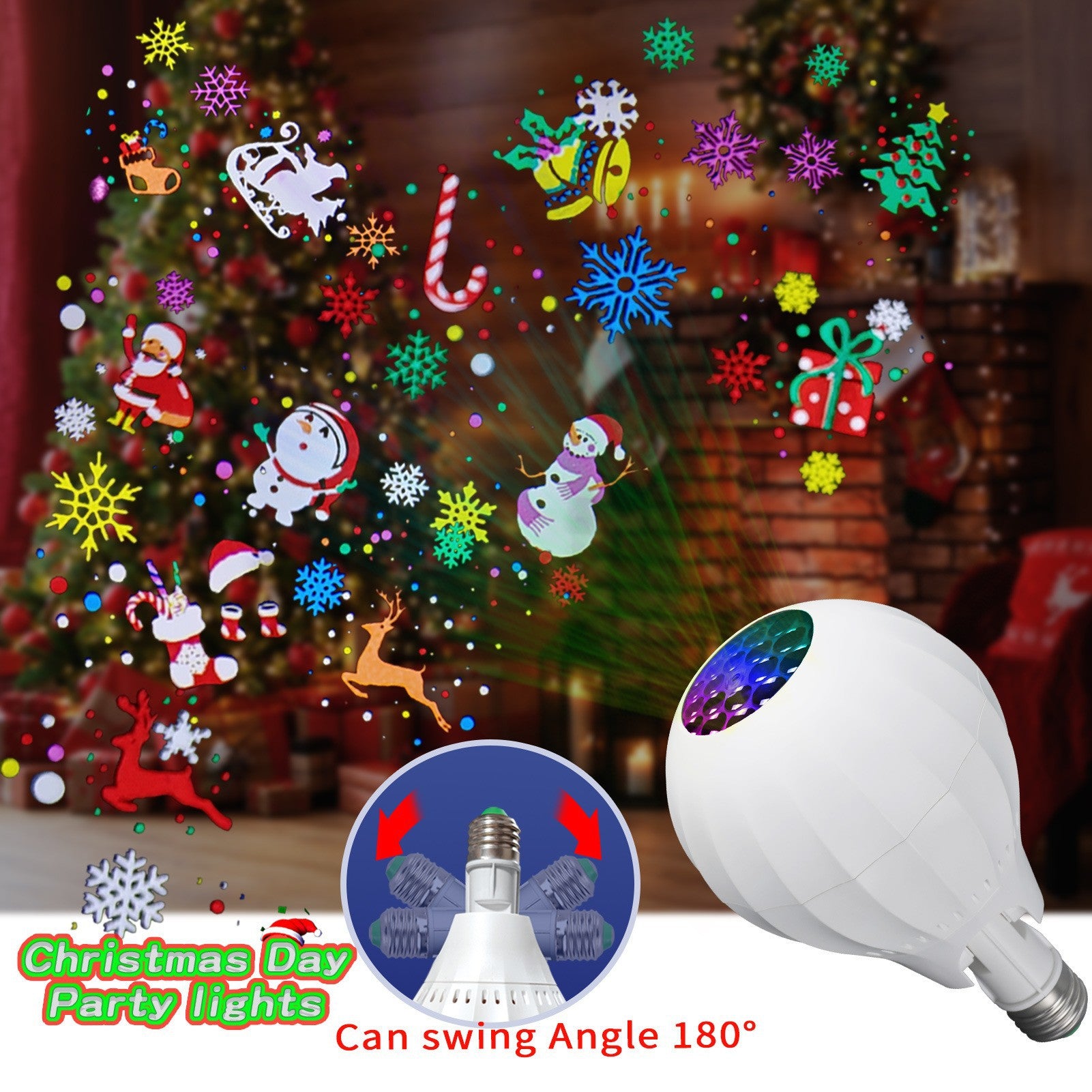 🔥Christmas Gift-50% OFF🎅✨16-Pattern USB Christmas Projector Light