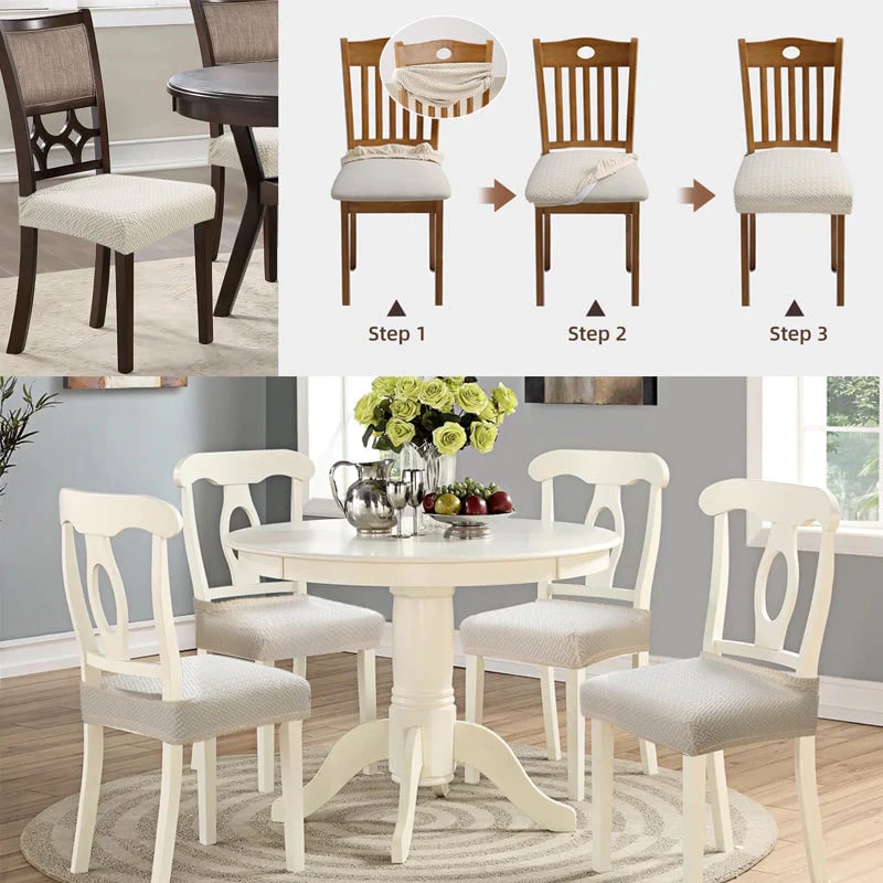 ⏳ FINAL 24 HOURS · 50% OFF🪑Waterproof Jacquard Chair Seat Covers – Protect And Refresh
