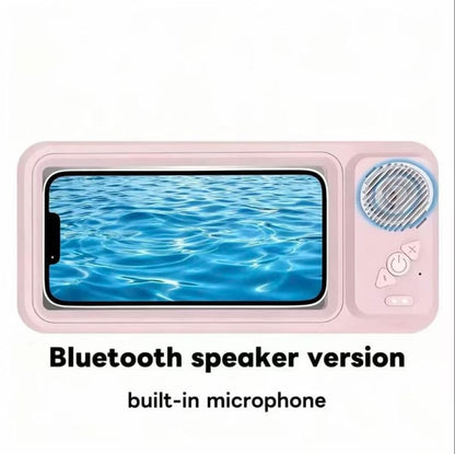 2026 HOT🔥Shower Phone Holder with Wireless Bluetooth Speaker