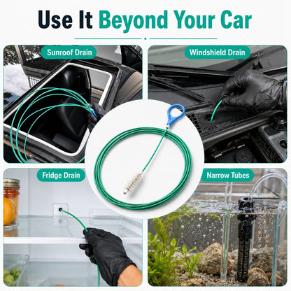 Sunroof Drain Cleaning Brush – Flexible Pipe Cleaner Tool for Preventing Water Leaks