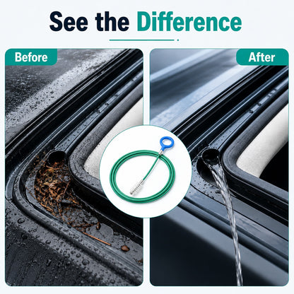 Sunroof Drain Cleaning Brush – Flexible Pipe Cleaner Tool for Preventing Water Leaks