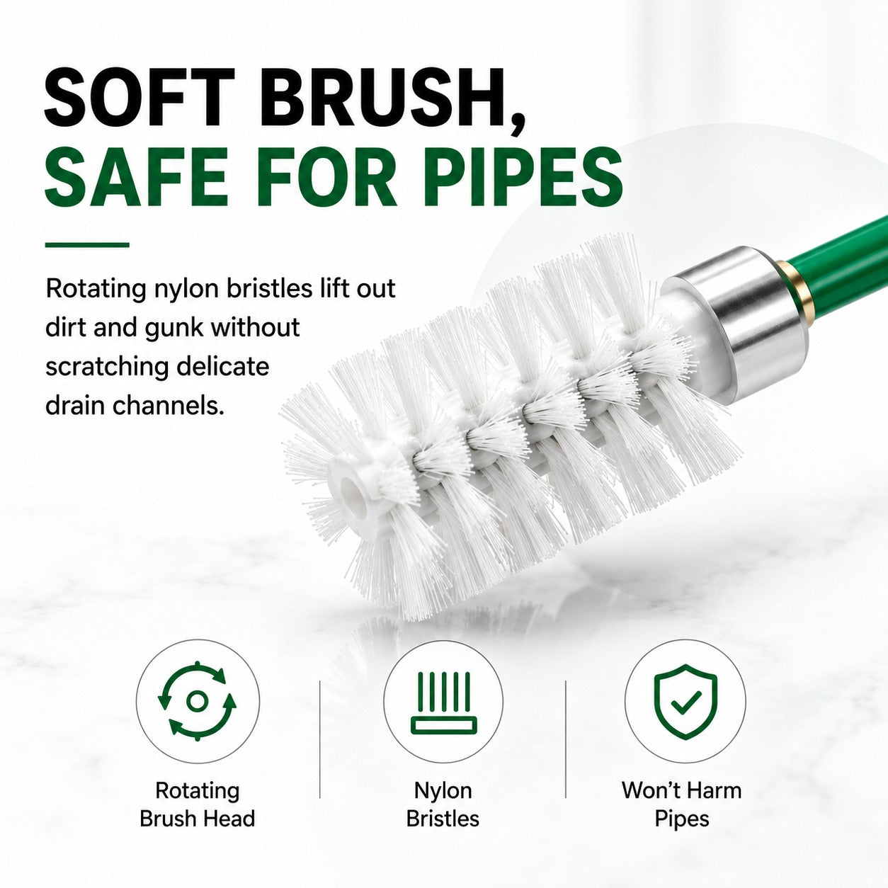 Sunroof Drain Cleaning Brush – Flexible Pipe Cleaner Tool for Preventing Water Leaks