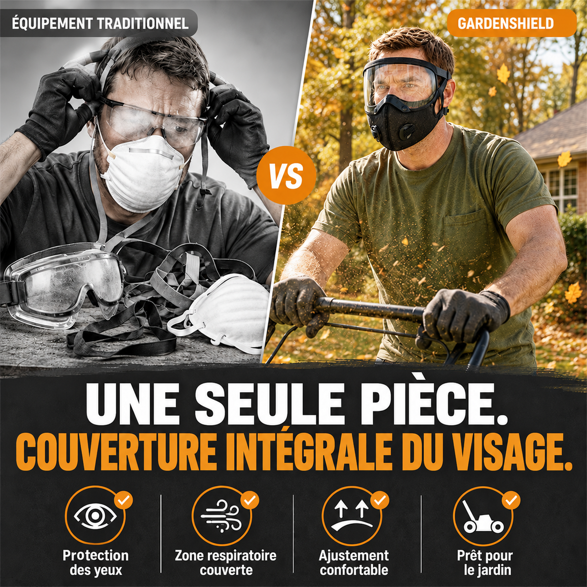 🛡️ GardenShield™ Masque de Protection Intégrale du Visage
