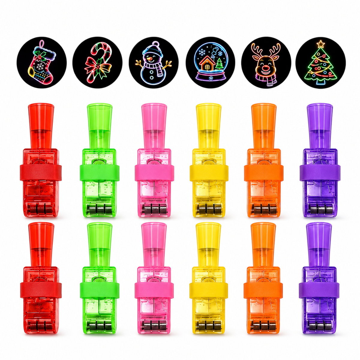 🎃 Halloween Finger Projector Rings – LED Party Favors for Kids (offer)