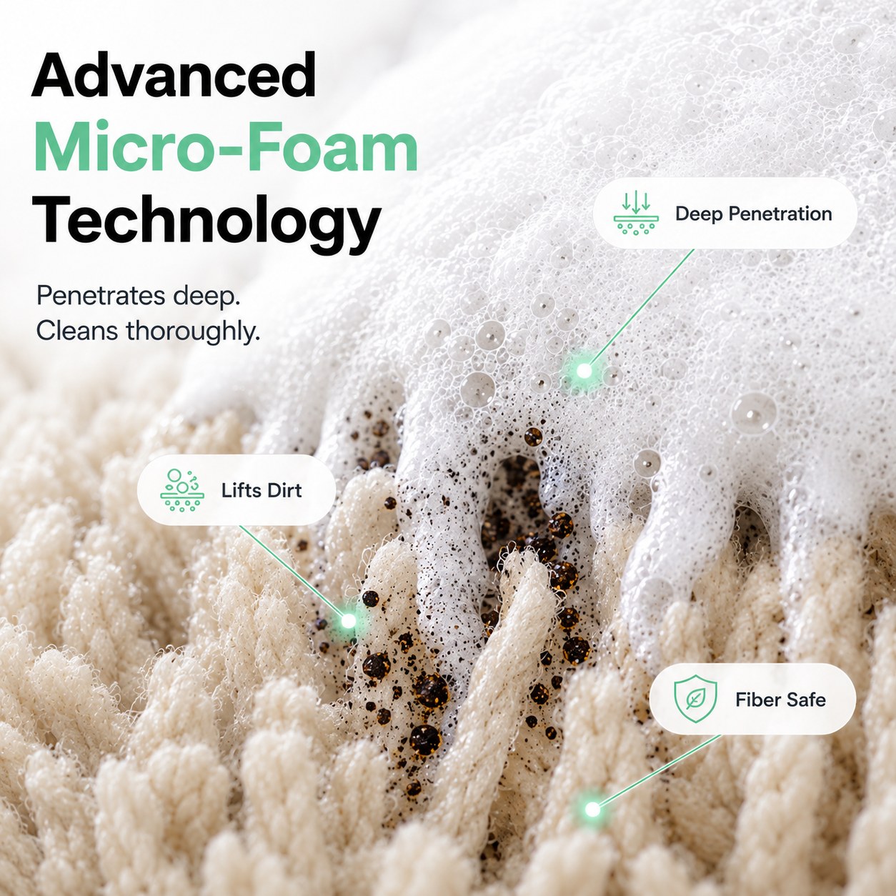 🧽 Waterless Carpet Foam Stain Remover