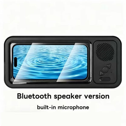 2026 HOT🔥Shower Phone Holder with Wireless Bluetooth Speaker