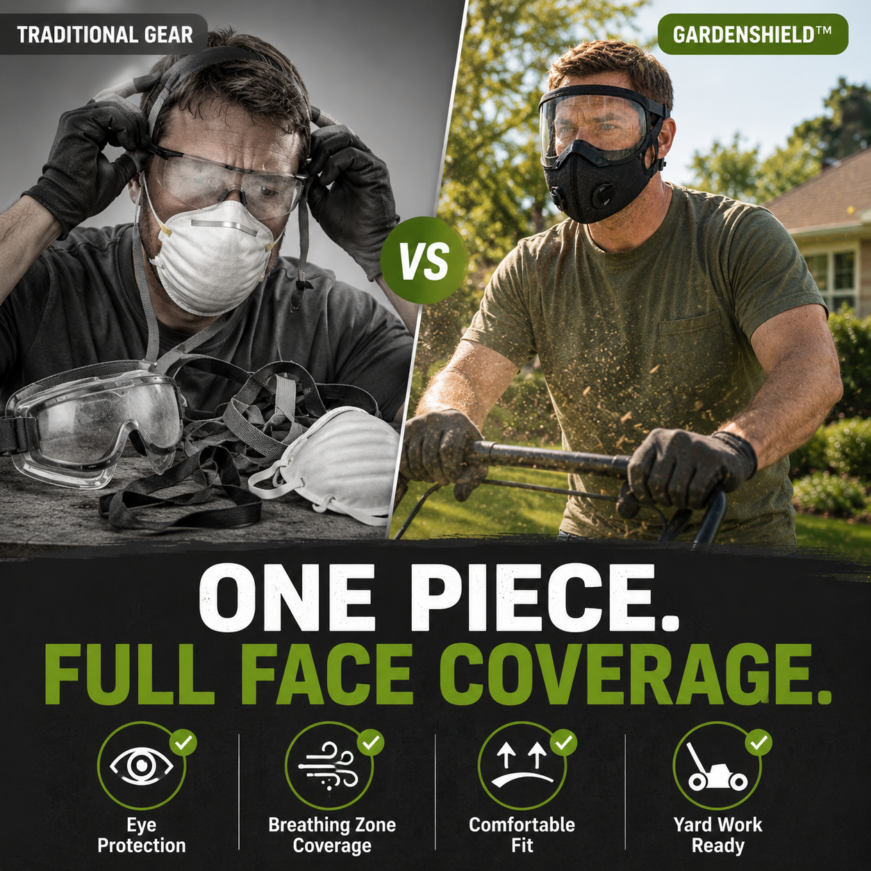 FONOME GardenShield™ Full-Face Dust Protection Mask (OFFER)