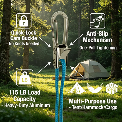 Zenvix™ 2026 New Heavy Duty Retractable Buckle Rope with Roller Tensioner