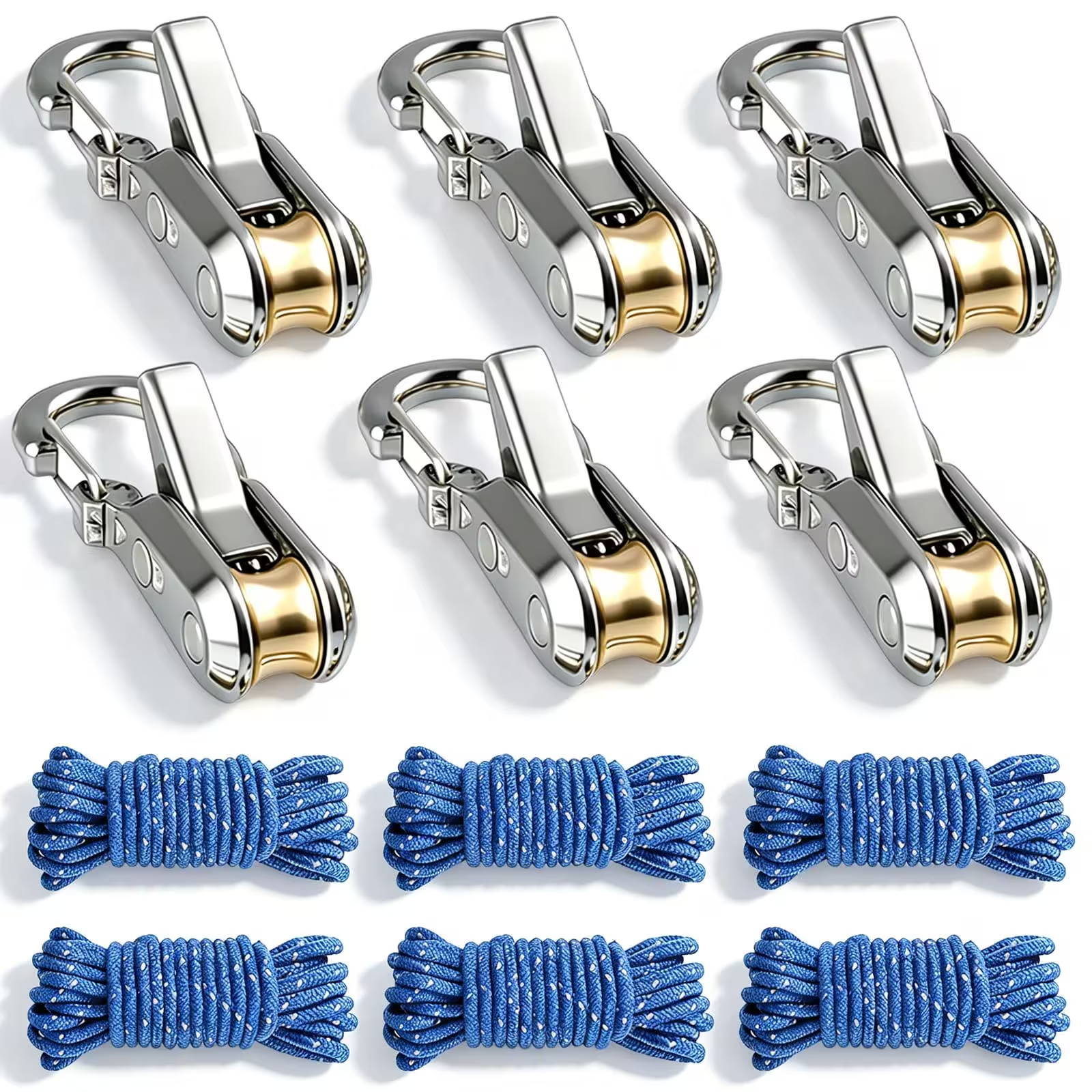 Zenvix™ 2026 New Heavy Duty Retractable Buckle Rope with Roller Tensioner