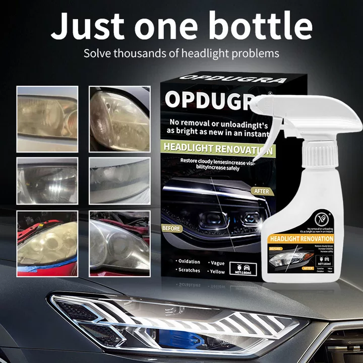 🔥 2026 Hot Sale 50% OFF🔥 FONOME™ Headlight Restoration Spray – Instantly Removes Yellowing, Oxidation & Cloudiness