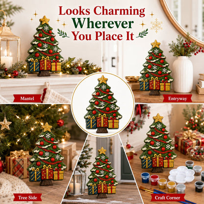 🔥 LAST DAY 49% OFF – 🎄 DIY Christmas Tree Mold & Paint Craft Kit  🎨✨