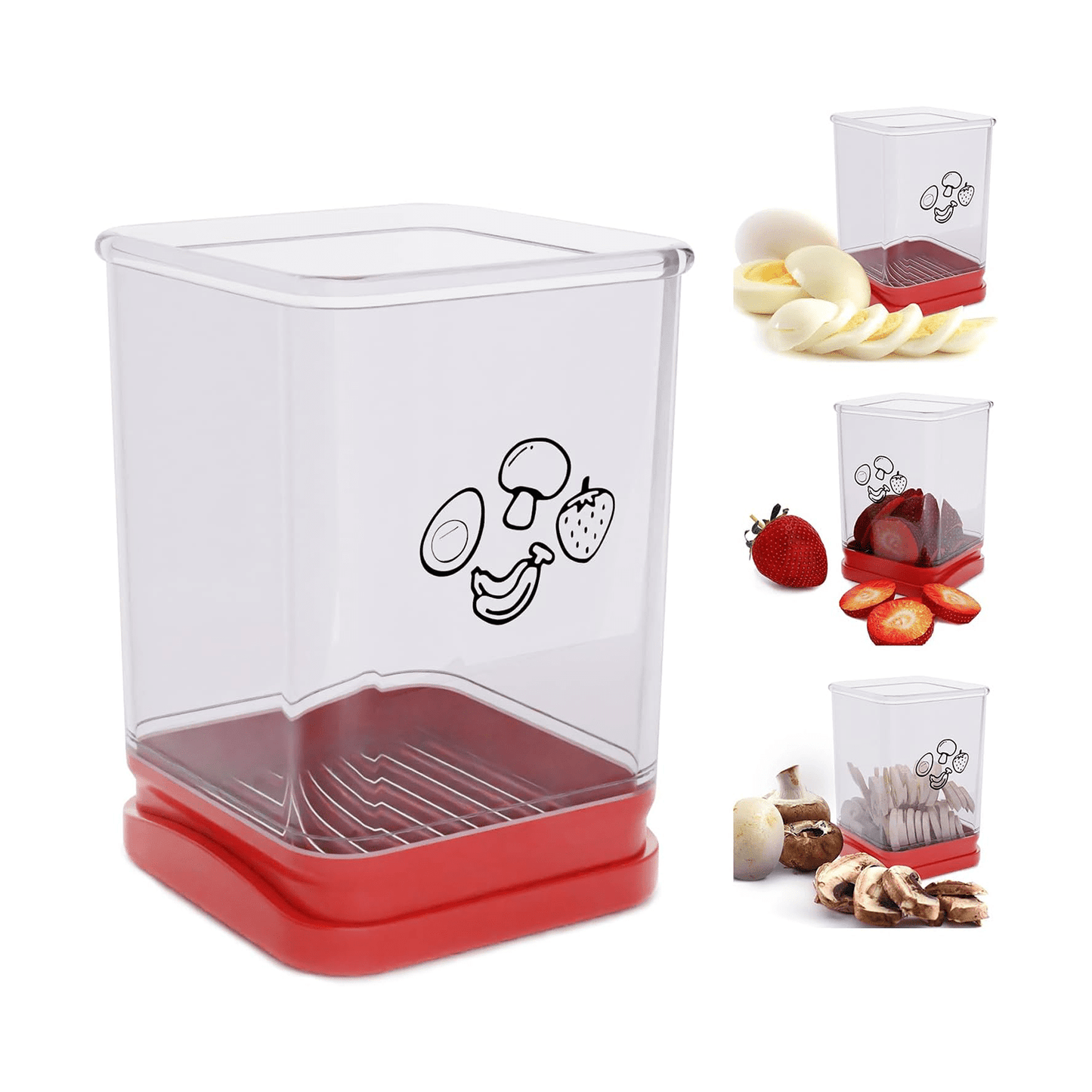 KUBOZN® Easy Cup Slicer – Perfect Fruit & Veggie Slices in Seconds