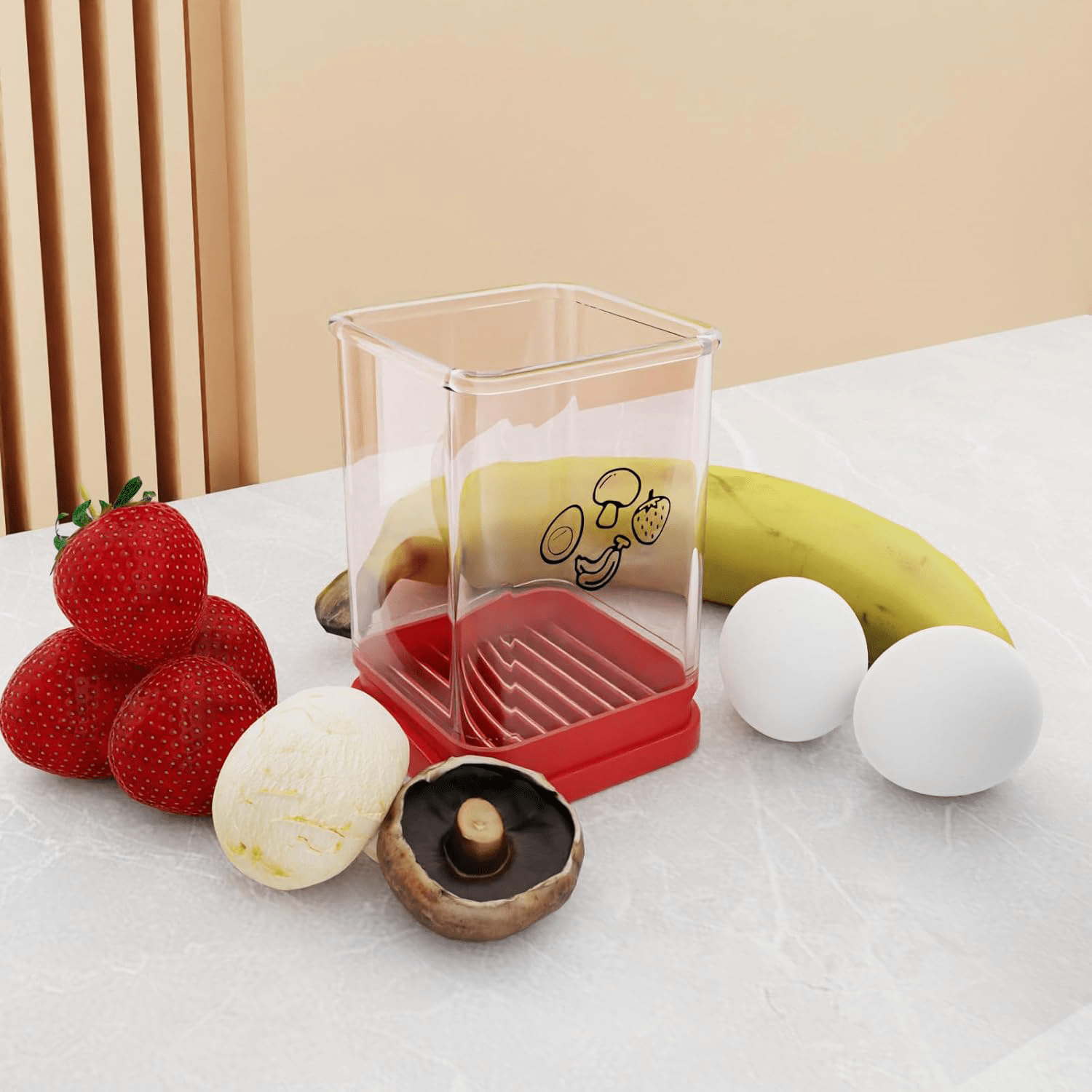 Fonome™ Easy Cup Slicer – Perfect Fruit & Veggie Slices in Seconds