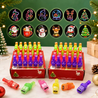 🎃 Halloween Finger Projector Rings – LED Party Favors for Kids