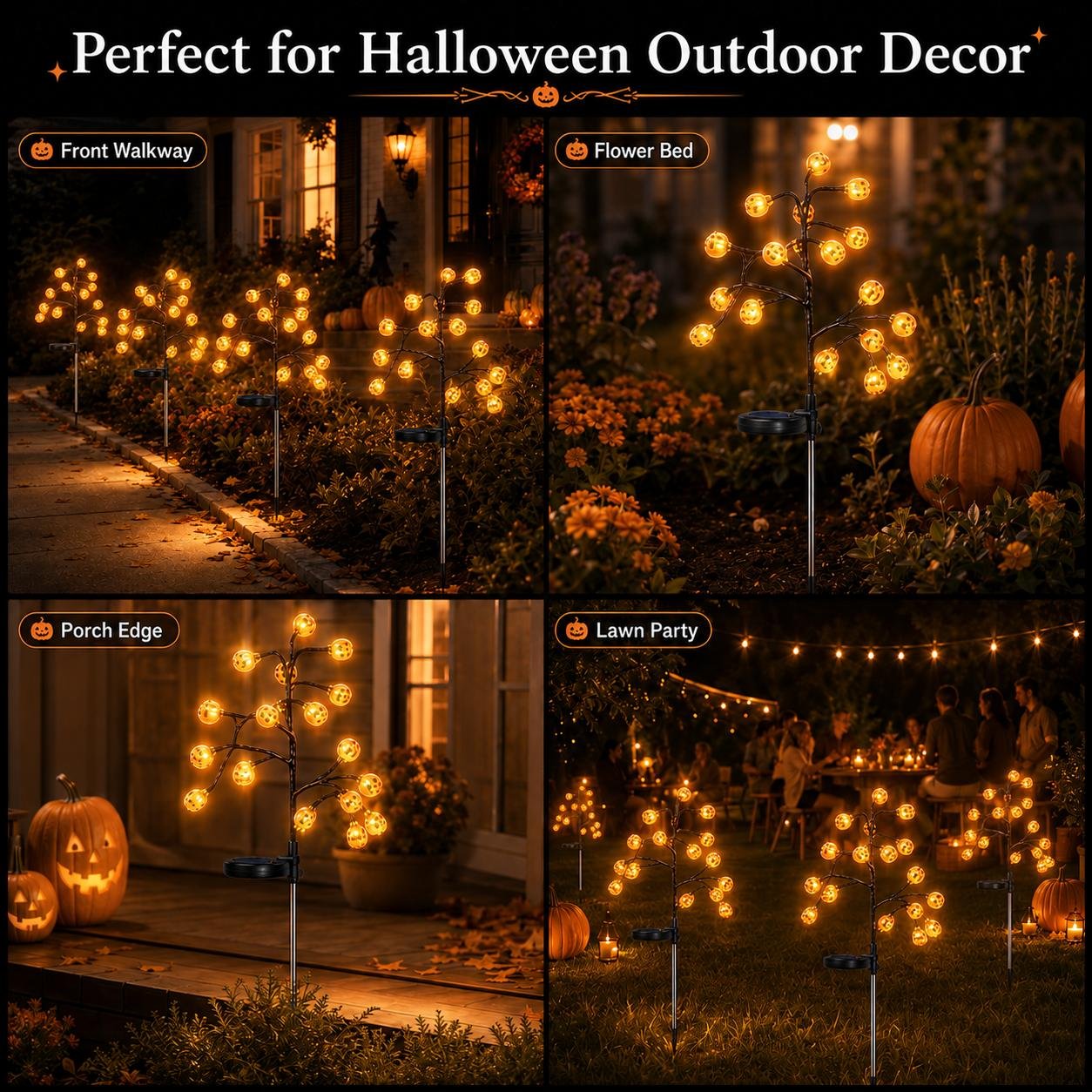 🎃Solar Pumpkin Stake Lights