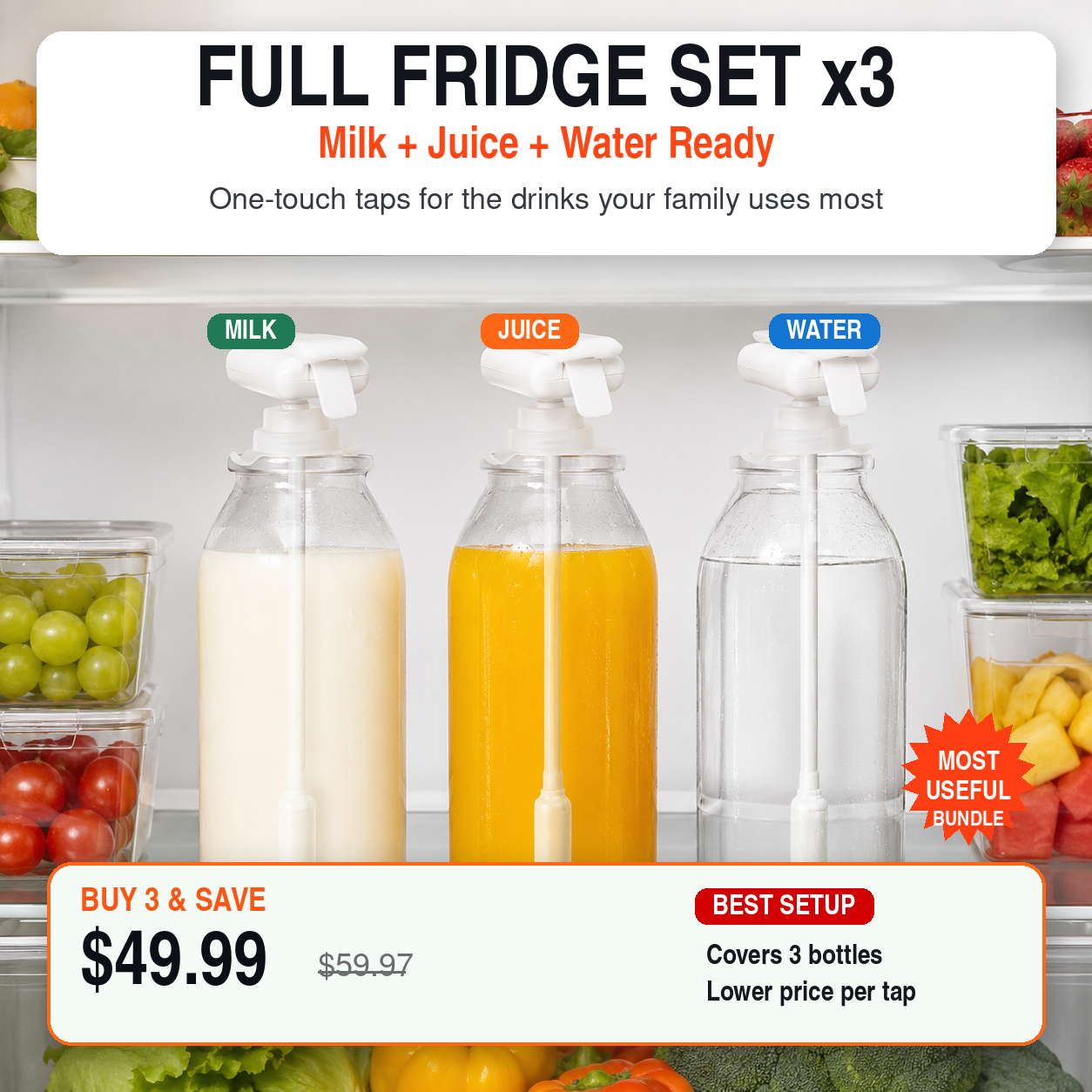 🎉 2026 HOT SALE 🎉 50% OFF! No-Lift Automatic Drink Dispenser – Press & pour, no heavy lifting needed. Removable dishwasher-safe tube, cleaner pours for milk, juice & water. Perfect for kids, seniors & busy mornings.