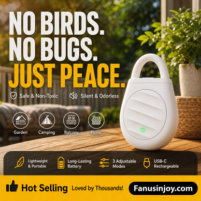 🔥Limited time offer Buy 3 get 2 free！🐦No more trouble from birds, beasts and locusts！Portable Ultrasonic Bird Repellent Keychain (offer)