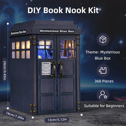 Doctor Who DIY Book Nook Kit – Mysterious Blue Box