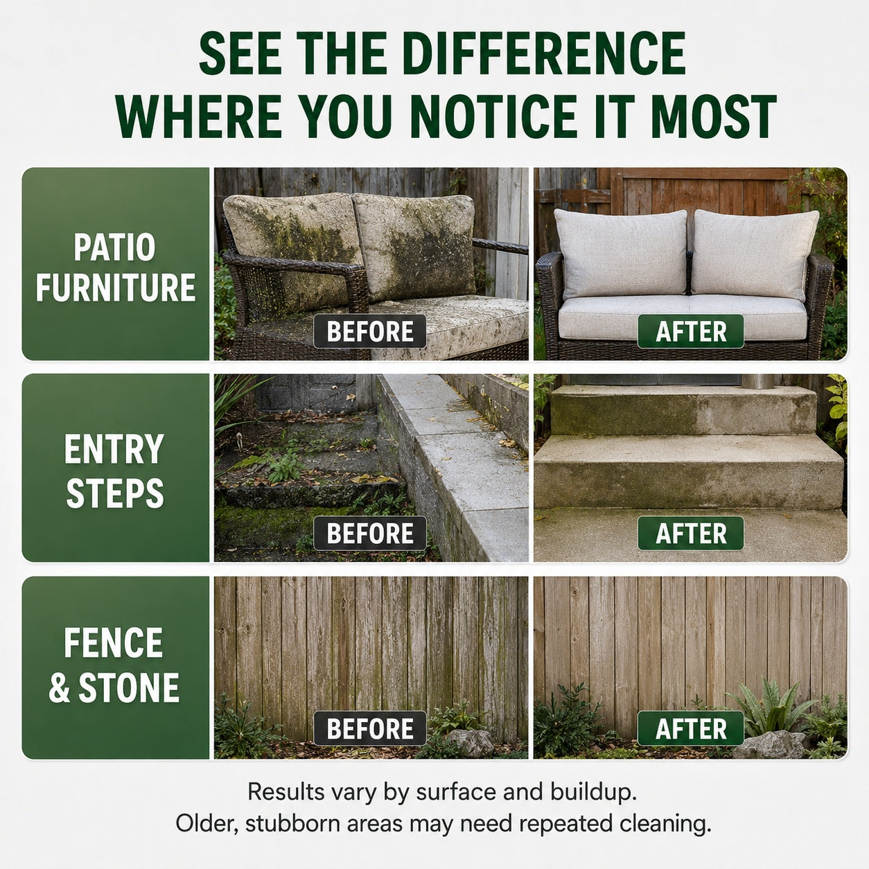 ✨🌿Bring Your Outdoor Space Back to Life — Grime & Algae Cleaning Spray