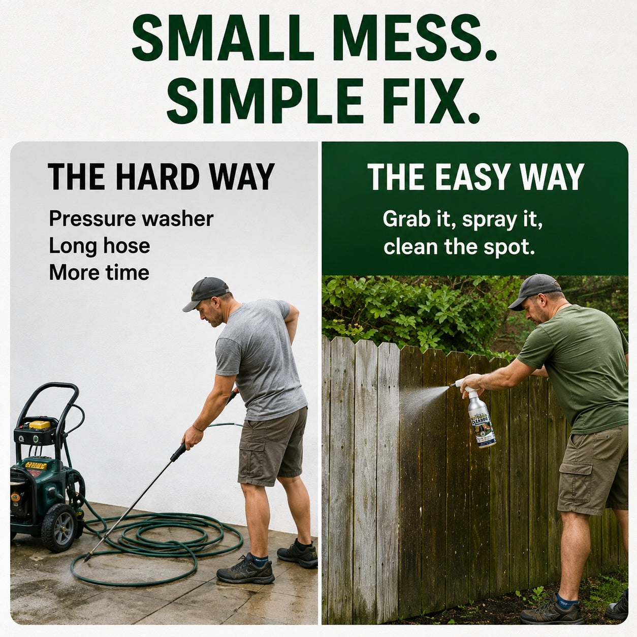 ✨🌿Bring Your Outdoor Space Back to Life — Grime & Algae Cleaning Spray