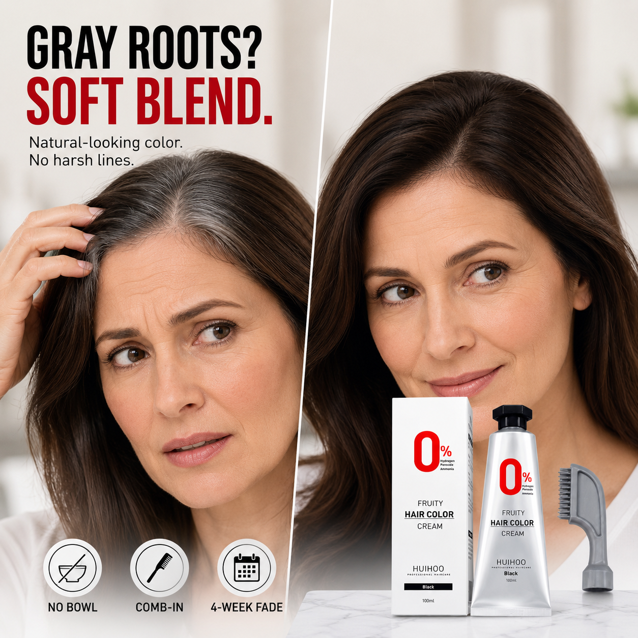 RootGlide GrayAway Comb