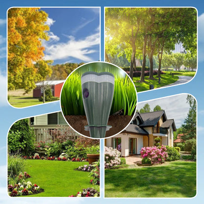Fonome™ Solar Sonic Mole Repellent Stakes – Waterproof Ultrasonic Yard Pest Repeller (Offer)