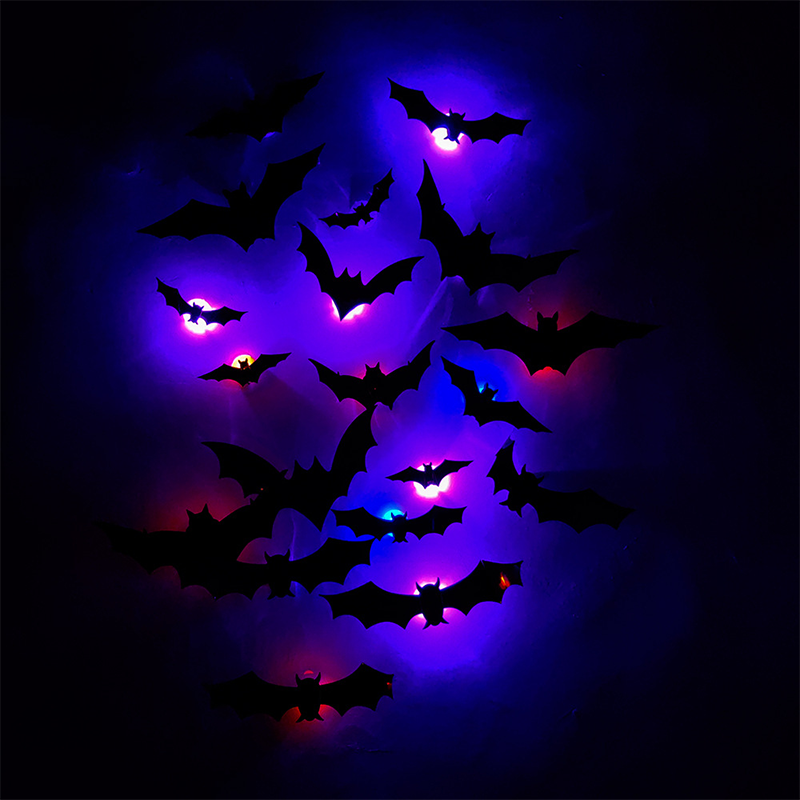 🦇Halloween 3D Bat LED Wall Light Decor (offer)