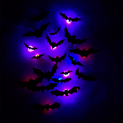 🦇Halloween 3D Bat LED Wall Light Decor (offer)