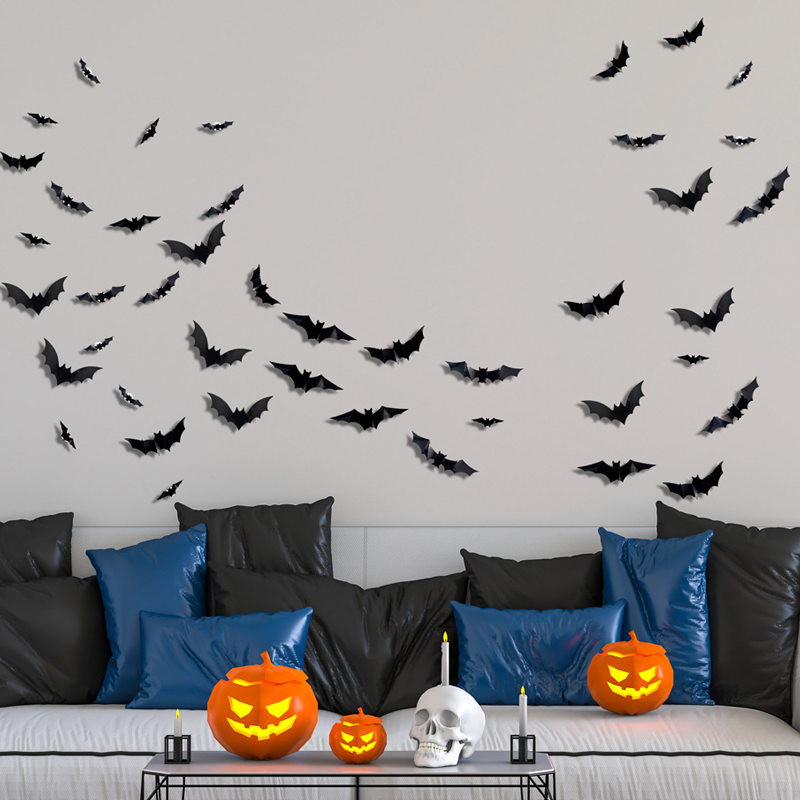 🦇Halloween 3D Bat LED Wall Light Decor (offer)
