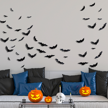 🦇Halloween 3D Bat LED Wall Light Decor (offer)