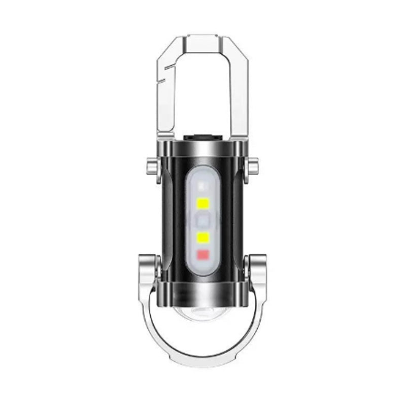 🔦 Pocket Keychain Flashlight – Rechargeable LED + COB Dual Light (offer)