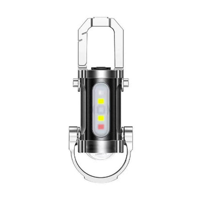 🔦 Pocket Keychain Flashlight – Rechargeable LED + COB Dual Light (offer)