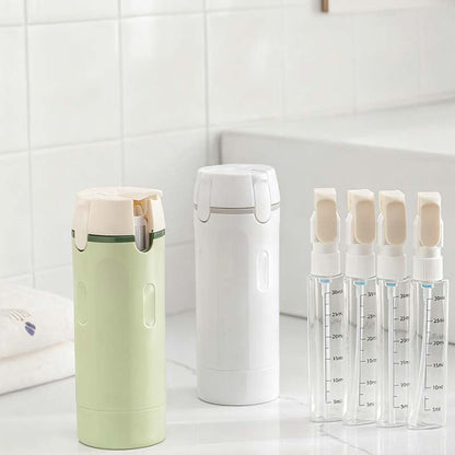 🎉 4-in-1 Travel Dispenser Bottles – Leak-Proof, Refillable & TSA Approved