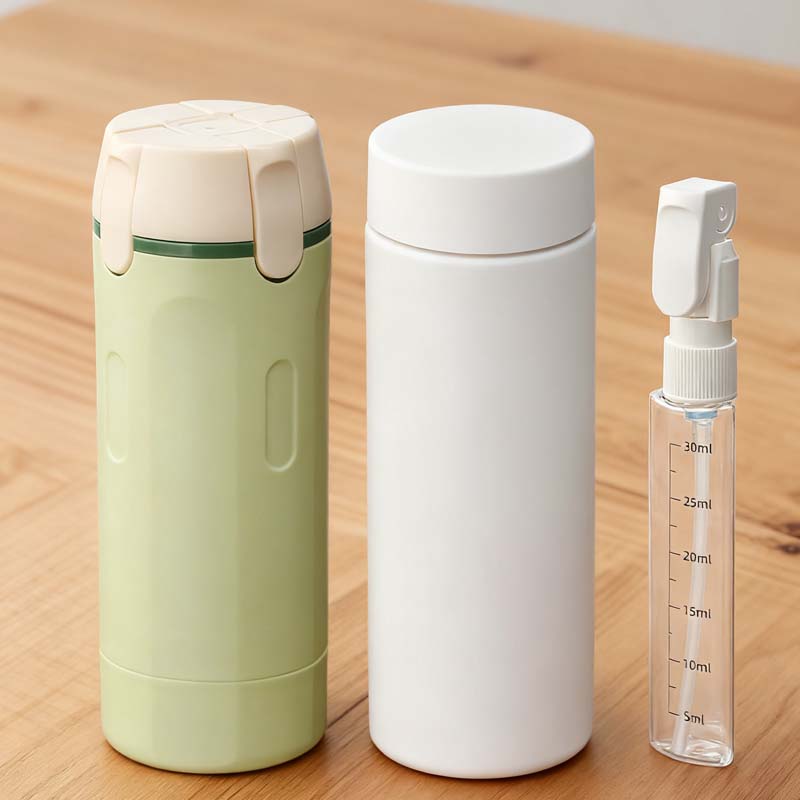 🎉 4-in-1 Travel Dispenser Bottles – Leak-Proof, Refillable & TSA Approved