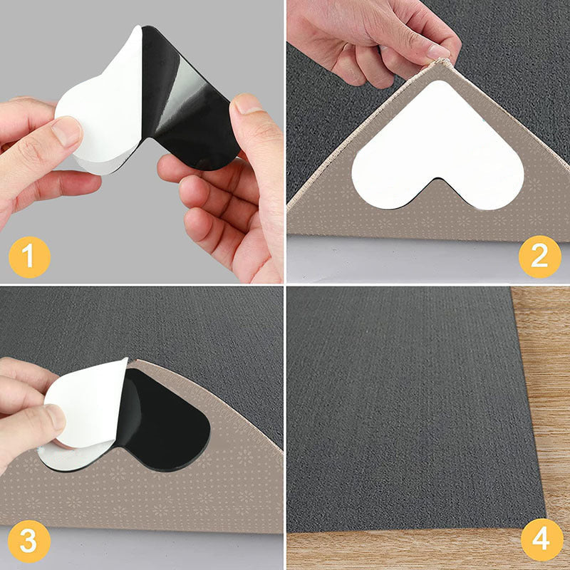 🏆50 % OFF !!💕Heart-Shaped Reusable Non-Slip Rug Grippers🔥