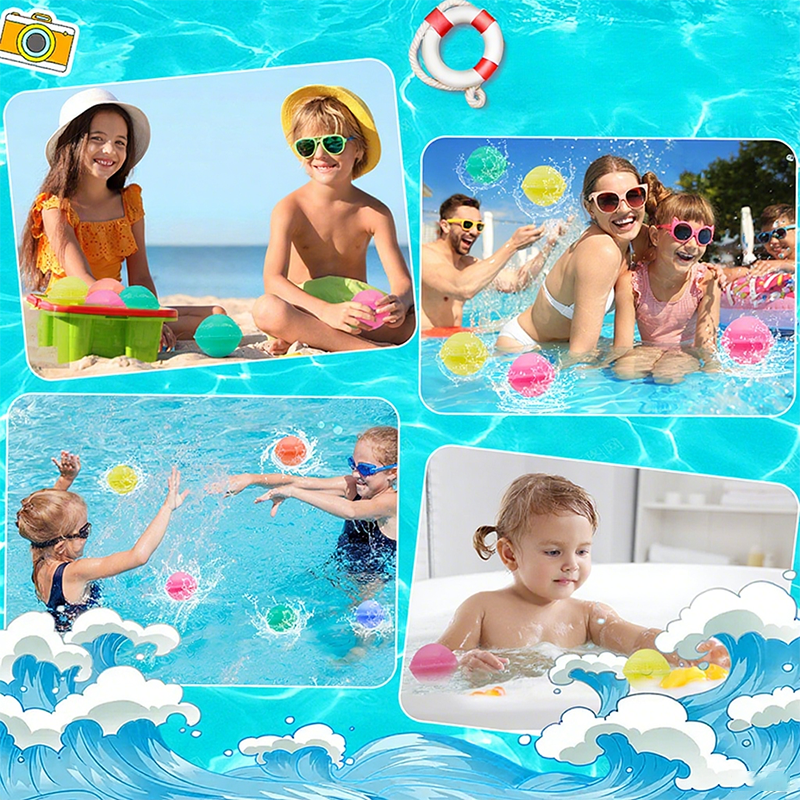 🥳2026 HOT SALE🥳💞50K+ SOLD!🌊🧸Non‑Magnetic Water Balloons – Fill under water, self‑sealing. Easy rinse & store. A smarter way to splash. 🏖️✅