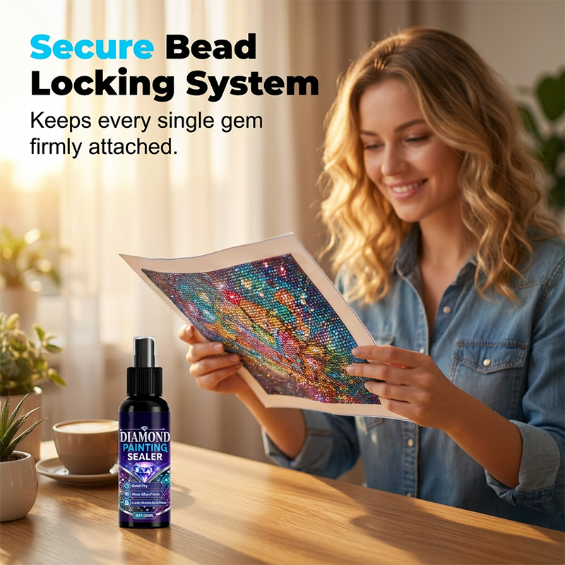 💎✨ Diamond art sealer – locks beads, glossy finish, dries fast & lasts.
