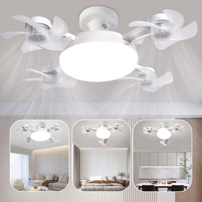 🌀 Nieuwe plafondventilatorlamp met E27-fitting – 2-in-1 stille LED-ventilator met afstandsbediening, energiezuinige combinatie van verkoeling & verlichting voor thuis, in de slaapkamer