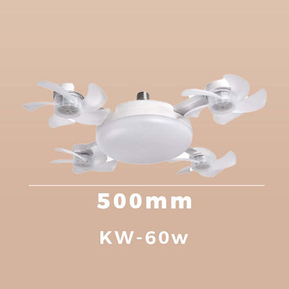 🌀 Nieuwe plafondventilatorlamp met E27-fitting – 2-in-1 stille LED-ventilator met afstandsbediening, energiezuinige combinatie van verkoeling & verlichting voor thuis, in de slaapkamer